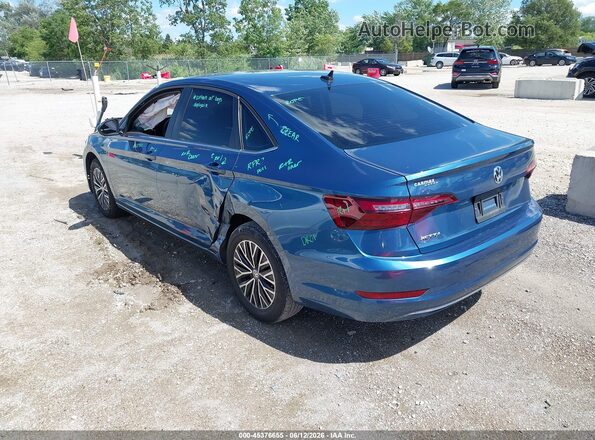 3VWC57BU7MM101768 2021 VOLKSWAGEN JETTA Синий Задняя левая четверть