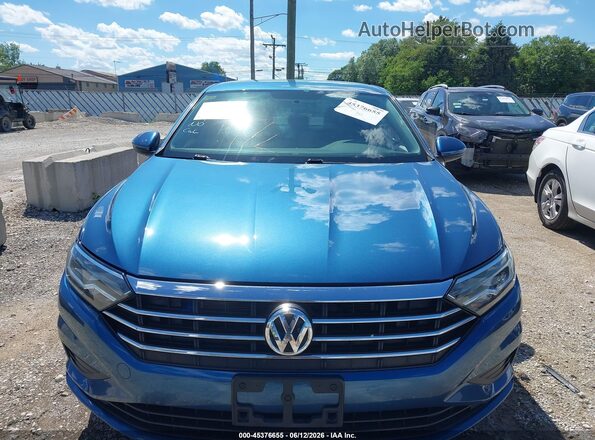 3VWC57BU7MM101768 2021 VOLKSWAGEN JETTA Синий Вид щитка приборов