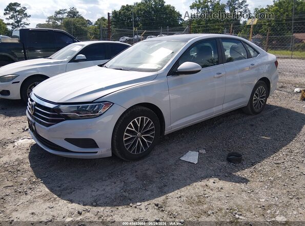 3VWC57BU8KM010005 2019 VOLKSWAGEN JETTA White Առջևի ձախ երեք քառորդ տեսարան