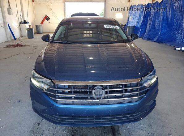 3VWC57BU8KM032019 2019 VOLKSWAGEN JETTA Blue Front view