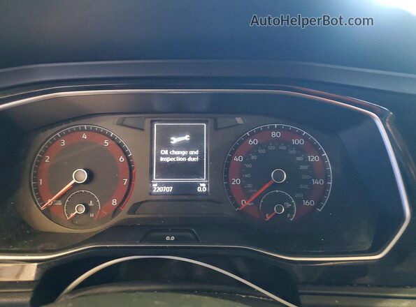 3VWC57BU8KM032019 2019 VOLKSWAGEN JETTA Blue Instrument cluster view