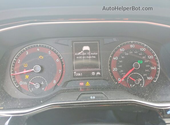 3VWC57BU8KM079535 2019 VOLKSWAGEN JETTA Gray Вид щитка приладів