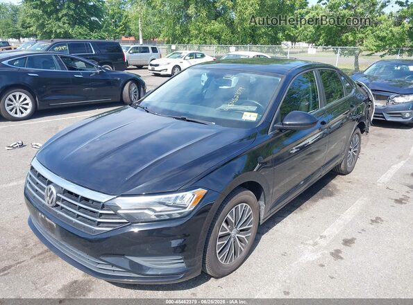 3VWC57BU8KM103784 2019 VOLKSWAGEN JETTA Black წინა მარცხენა ხედი სამი მეოთხედიდან