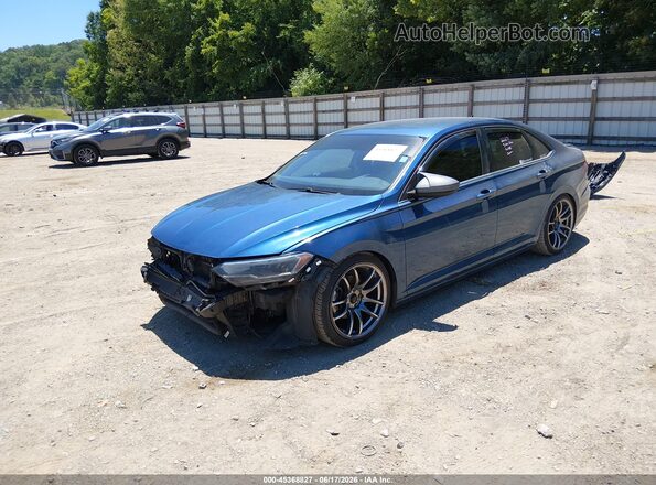 3VWC57BU8MM052385 2021 VOLKSWAGEN JETTA Blue Przód lewy