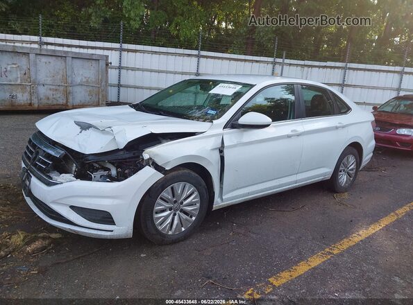 3VWC57BU9KM087966 2019 VOLKSWAGEN JETTA Белый Передняя левая четверть