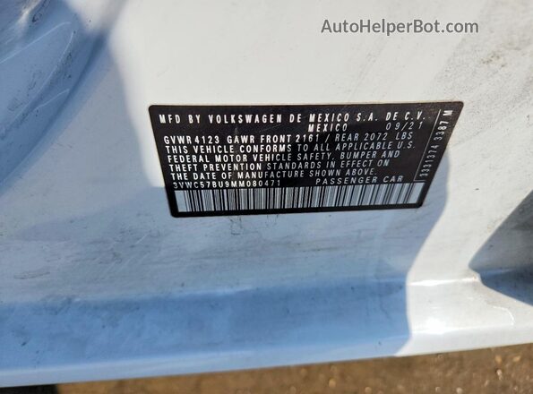 3VWC57BU9MM080471 2021 VOLKSWAGEN JETTA White Engine compartment view