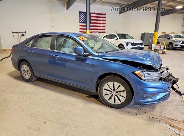 3VWC57BUXKM077558 2019 VOLKSWAGEN JETTA Синий Передняя правая четверть