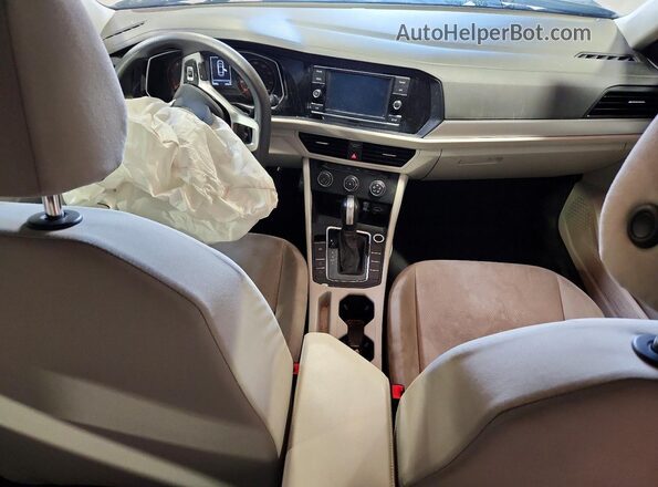 3VWC57BUXKM077558 2019 VOLKSWAGEN JETTA Синий Вид панели приборов