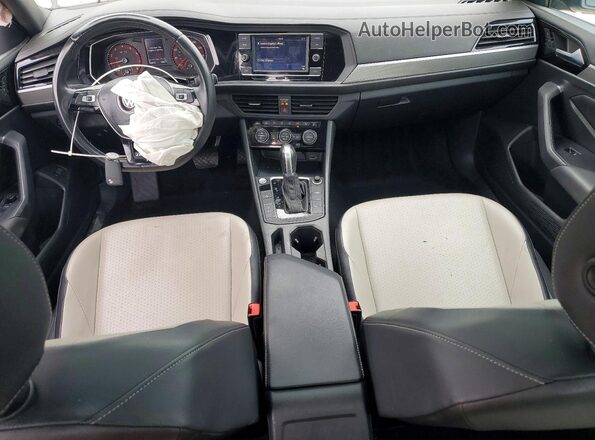 3VWC57BUXKM098782 2019 VOLKSWAGEN JETTA White წინა პანელის ხედი