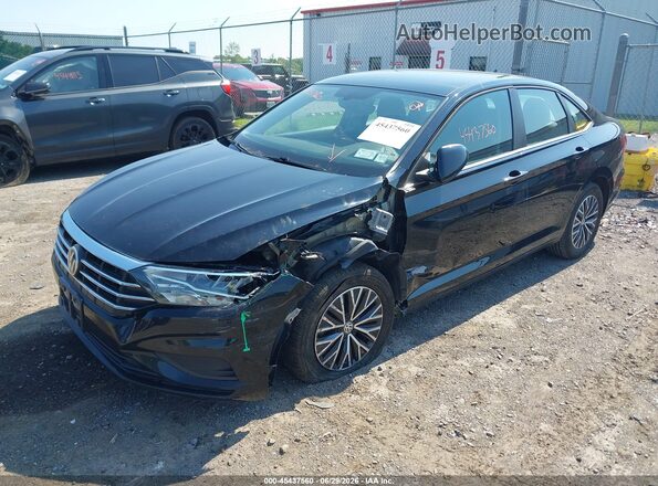 3VWC57BUXLM088318 2020 VOLKSWAGEN JETTA Black Առջևի ձախ երեք քառորդ տեսարան