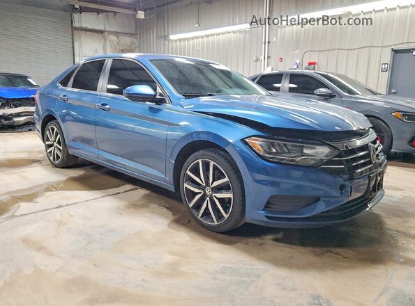 3VWC57BUXLM102184 2020 VOLKSWAGEN JETTA Blue Przód prawy