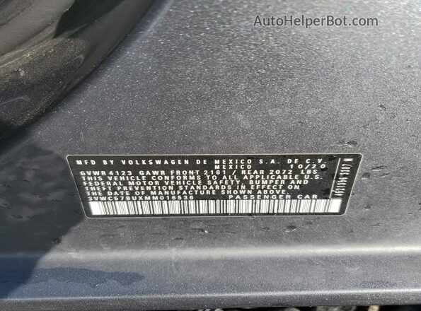 3VWC57BUXMM016536 2021 VOLKSWAGEN JETTA Серый Вид подкапотного пространства