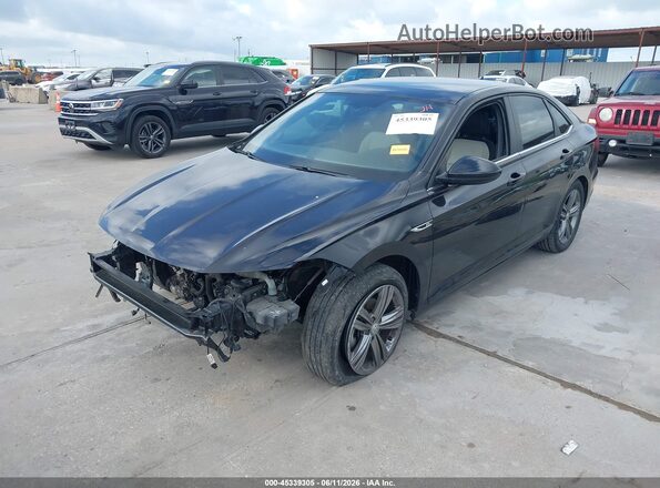 3VWCB7BU1LM018070 2020 VOLKSWAGEN JETTA Black Առջևի ձախ երեք քառորդ տեսարան