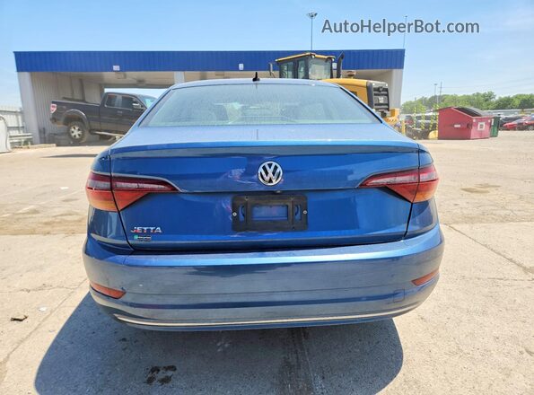 3VWCB7BU2KM164640 2019 VOLKSWAGEN JETTA Blue Հետևի տեսք