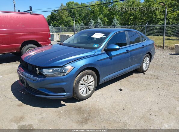 3VWCB7BU2LM041454 2020 VOLKSWAGEN JETTA Dark Blue Առջևի ձախ երեք քառորդ տեսարան