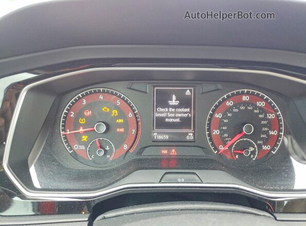 3VWCB7BU4LM034585 2020 VOLKSWAGEN JETTA Красный Вид щитка приборов