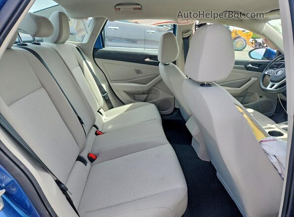 3VWCB7BU5LM067384 2020 VOLKSWAGEN JETTA Blue Vista de los asientos traseros
