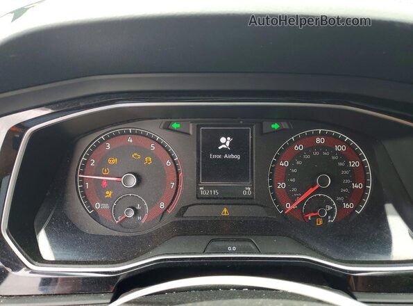 3VWCB7BU6LM046575 2020 VOLKSWAGEN JETTA Black Вид щитка приладів