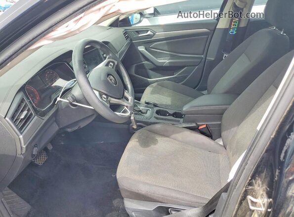 3VWCB7BU6LM046575 2020 VOLKSWAGEN JETTA Black Вид салону спереду