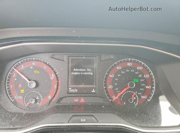 3VWCB7BU6LM049900 2020 VOLKSWAGEN JETTA Black ხელსაწყოთა პანელის ხედი