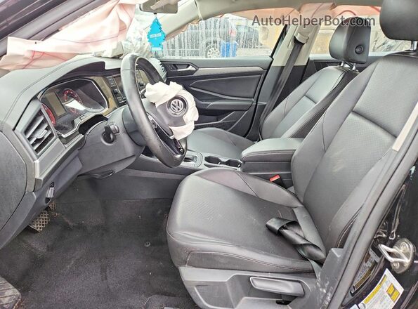 3VWCB7BU7KM220653 2019 VOLKSWAGEN JETTA Black Widok wnętrza z przodu