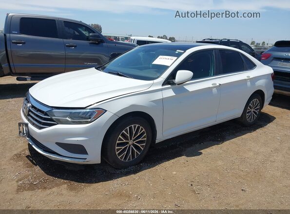 3VWCB7BU8KM149804 2019 VOLKSWAGEN JETTA White წინა მარცხენა ხედი სამი მეოთხედიდან