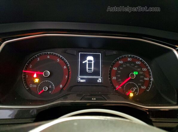 3VWCB7BU9KM230357 2019 VOLKSWAGEN JETTA White Instrument cluster view