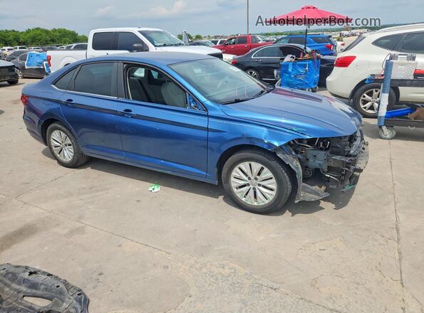 3VWCB7BUXKM166278 2019 VOLKSWAGEN JETTA Blue წინა მარჯვენა