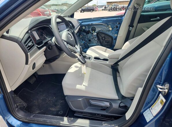 3VWCB7BUXKM166278 2019 VOLKSWAGEN JETTA Blue წინა სალონის ხედი