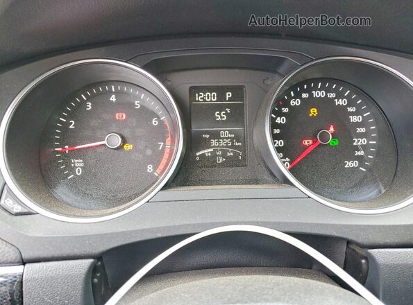 3VWD07AJ3GM354827 2016 VOLKSWAGEN JETTA Gray Widok zestawu wskaźników