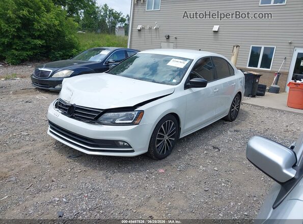 3VWD17AJ5GM385669 2016 VOLKSWAGEN JETTA White წინა მარცხენა ხედი სამი მეოთხედიდან