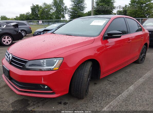 3VWD17AJ9JM236057 2018 VOLKSWAGEN JETTA Red წინა მარცხენა ხედი სამი მეოთხედიდან