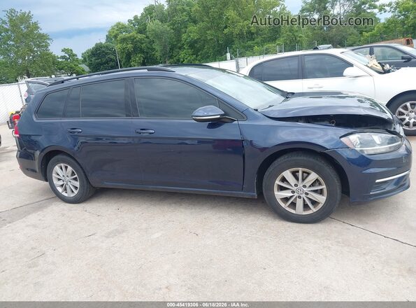 3VWD17AU7JM765954 2018 VOLKSWAGEN GOLF Blue უკანა სალონის ხედი