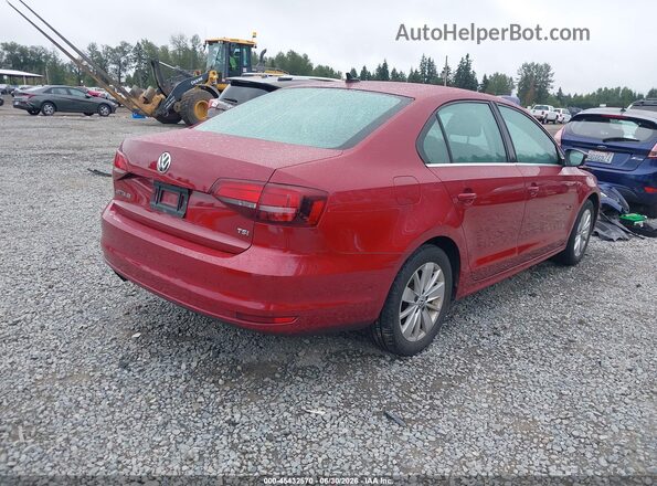3VWD67AJ5GM365892 2016 VOLKSWAGEN JETTA Red Tył prawy