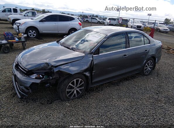 3VWDB7AJ0HM315656 2017 VOLKSWAGEN JETTA Gray Առջևի ձախ երեք քառորդ տեսարան