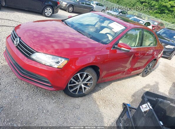 3VWDB7AJ0HM322459 2017 VOLKSWAGEN JETTA Red Առջևի ձախ երեք քառորդ տեսարան