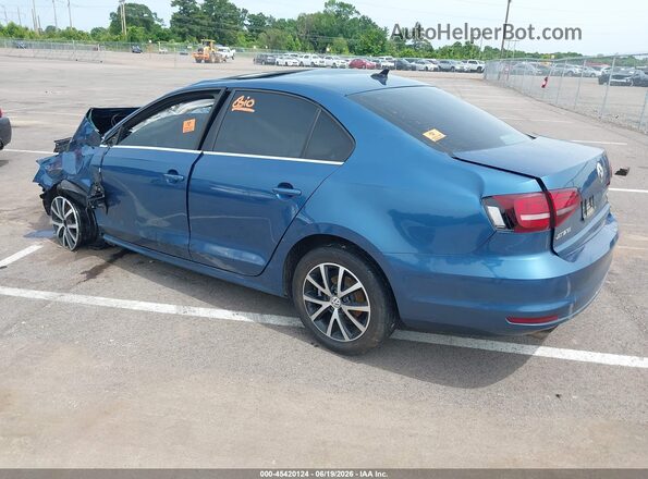 3VWDB7AJ1HM412834 2017 VOLKSWAGEN JETTA Blue Задня ліва чверть