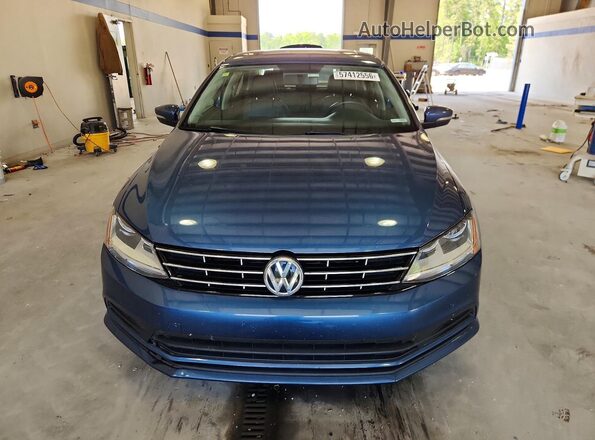 3VWDB7AJ3JM250145 2018 VOLKSWAGEN JETTA Blue Front view