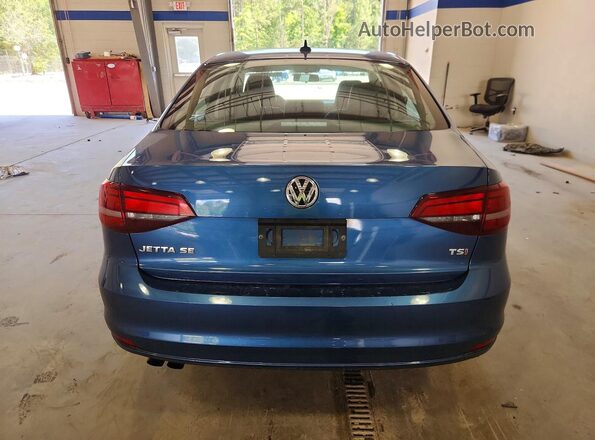 3VWDB7AJ3JM250145 2018 VOLKSWAGEN JETTA Blue Rear view
