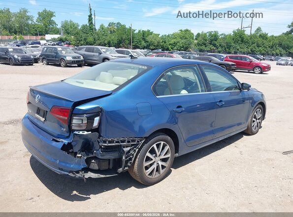 3VWDB7AJ6HM355482 2017 VOLKSWAGEN JETTA Blue Задня права чверть