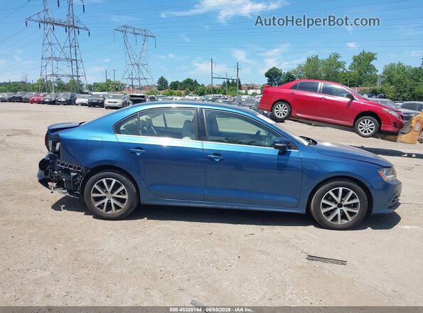 3VWDB7AJ6HM355482 2017 VOLKSWAGEN JETTA Blue Вид задньої частини салону