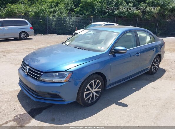 3VWDB7AJ6HM355482 2017 VOLKSWAGEN JETTA Blue Передня ліва чверть