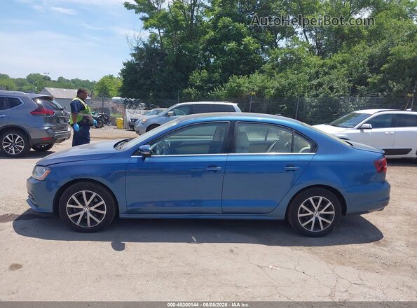 3VWDB7AJ6HM355482 2017 VOLKSWAGEN JETTA Blue Панорамний вид салону 360°