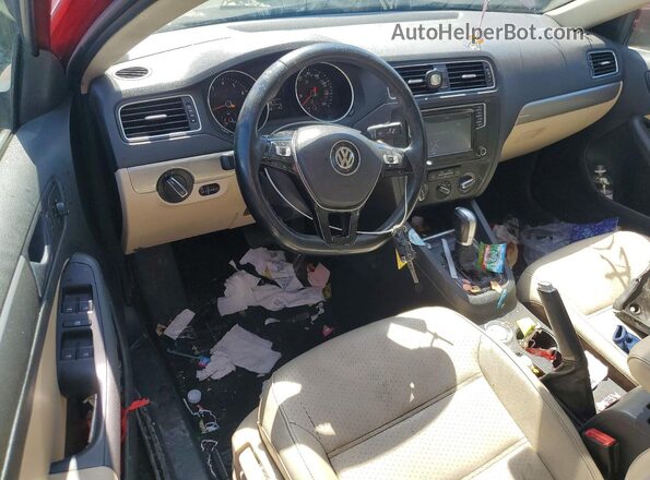 3VWDB7AJ9HM314490 2017 VOLKSWAGEN JETTA Burgundy Dashboard view