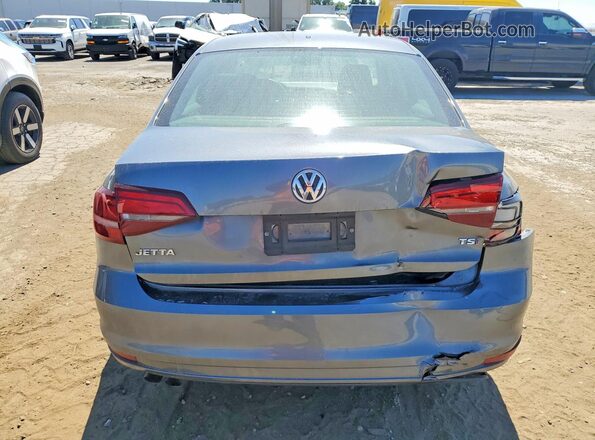 3VWDB7AJ9JM238324 2018 VOLKSWAGEN JETTA Gray უკანა ხედი