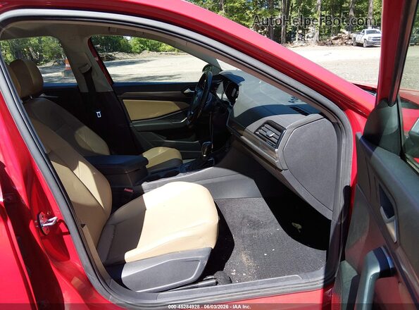 3VWE57BU0KM039006 2019 VOLKSWAGEN JETTA Red Widok wnętrza z przodu