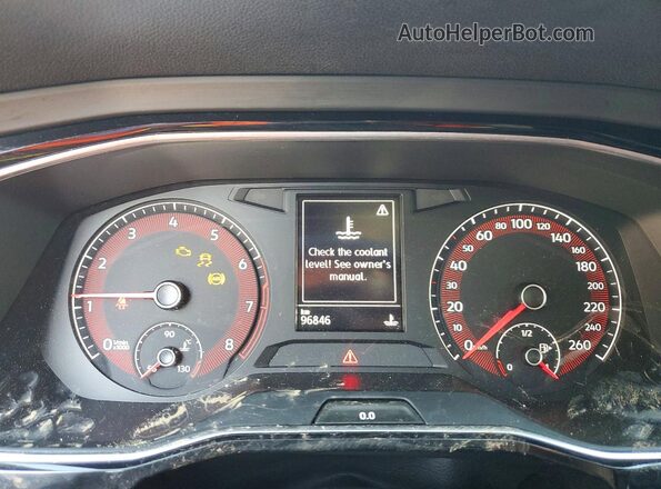 3VWE57BU0MM073756 2021 VOLKSWAGEN JETTA Red Вид щитка приладів