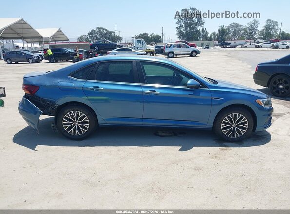 3VWE57BU6KM073242 2019 VOLKSWAGEN JETTA Синий Вид задней части салона