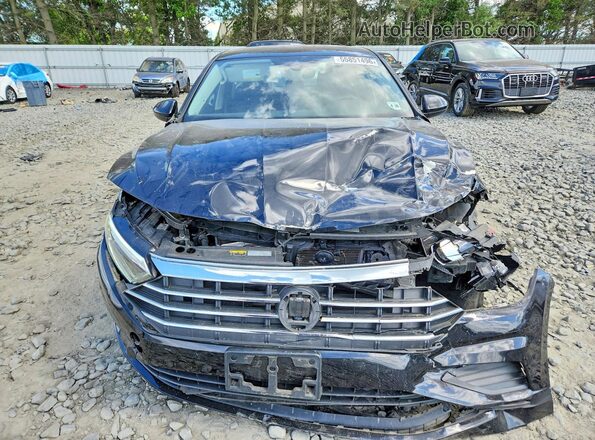 3VWE57BU7MM037112 2021 VOLKSWAGEN JETTA Black Front view