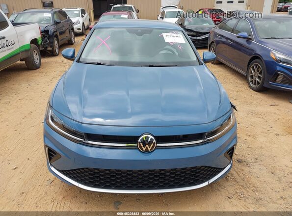 3VWEX7BU8SM057554 2025 VOLKSWAGEN JETTA Blue Widok zestawu wskaźników